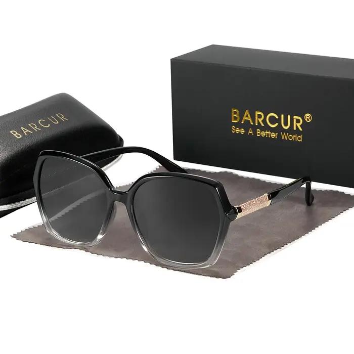 BARCUR Design lunettes de soleil polarisées femmes UV400 dame mode dégradé