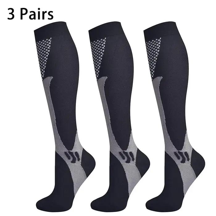 3 paires chaussettes compression médicales 20-30 mmHg sport running varices