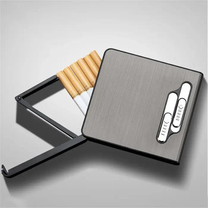 10 pièces 20 Cigarettes de grande capacité USB étui