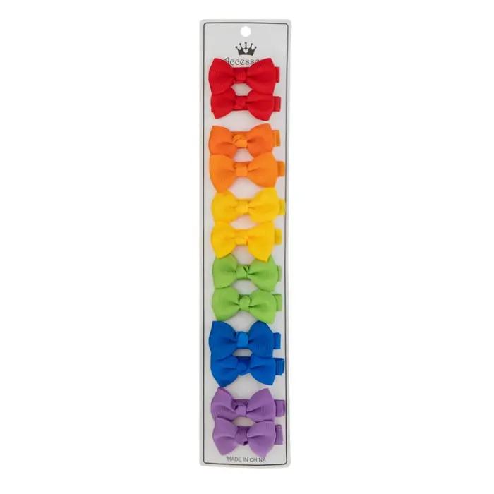 Pinces à cheveux avec nœud papillon en ruban gros-grain pour enfants