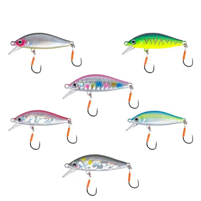 Leurre de pêche à la truite en ruisseau japonais, 50mm, 3.2g, appât artificiel pour méné coulant, po