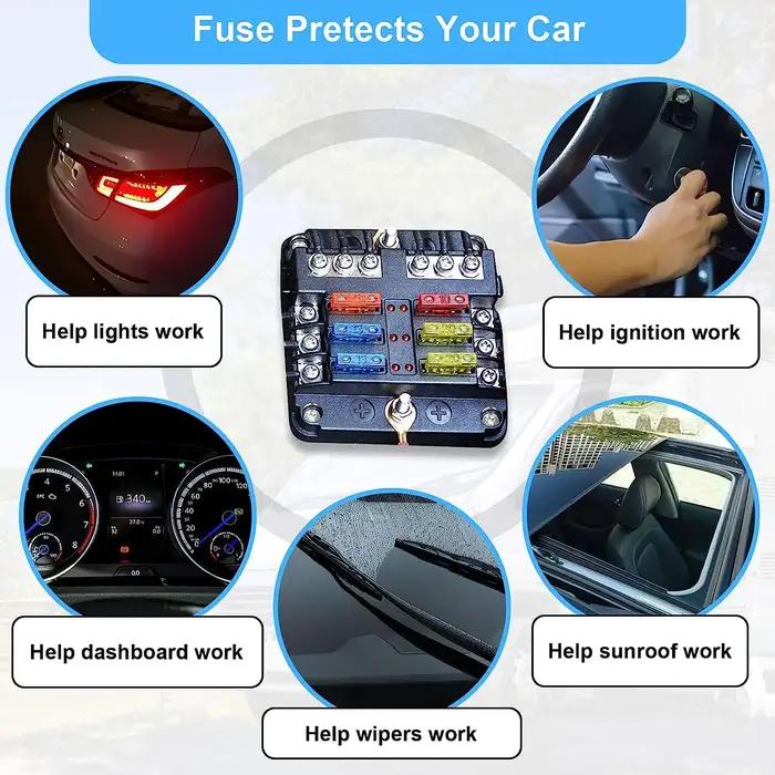 Kit assorti de 180 fusibles automobiles avec 60 mini fusibles à lames, 60 standard et 60 micro-fusibles pour protection précise et sécurité routière