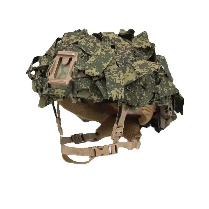 Housse camouflage casque A-23 liste militaire discrétion optimale chasse airsoft paintball protection tête