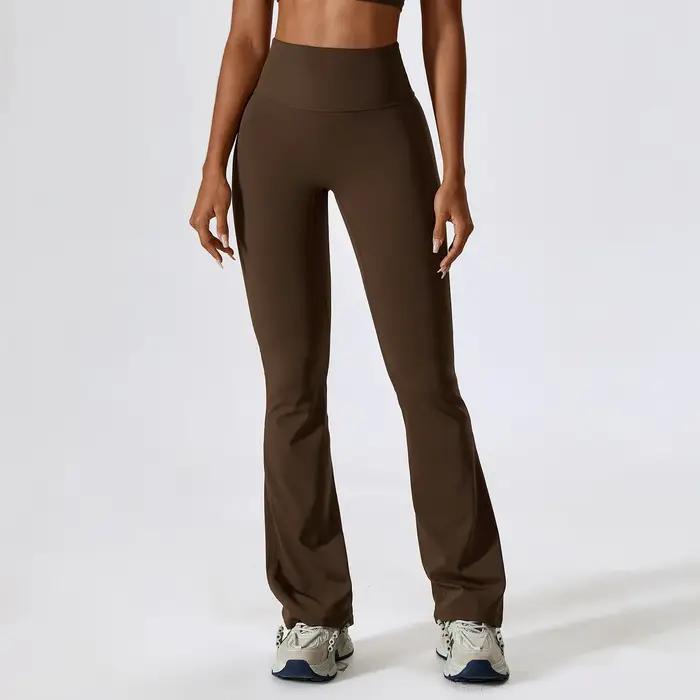 Pantalon large pour femme, leggings de yoga, collants taille haute, pantalon évasé décontracté, pant