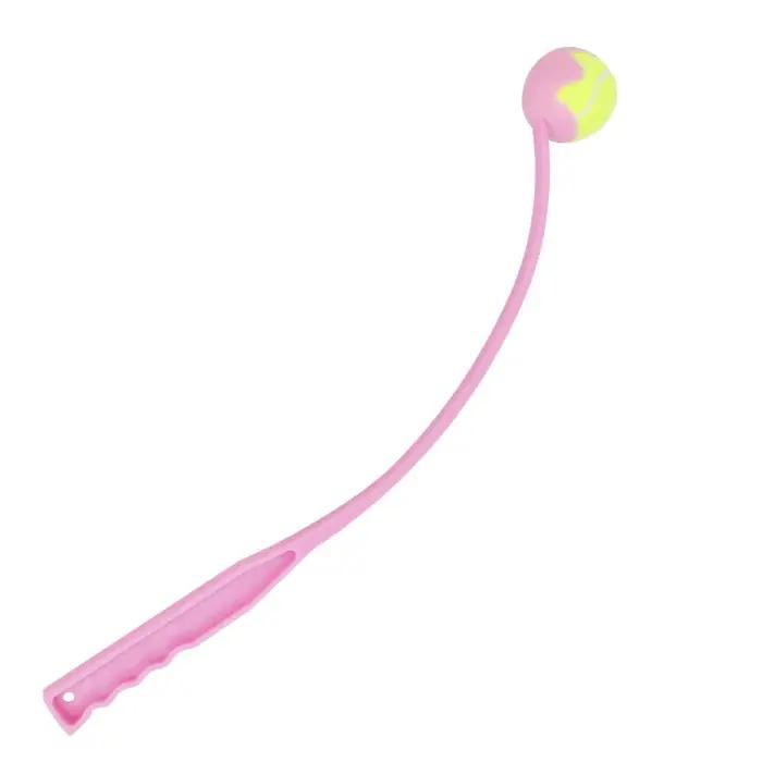 Lanceur de balles interactif pour chien d'extérieur - Jouet amusant pour le jeu de rapport, conception hygiénique anti-bave, prise en main confortable et antidérapante, compatible avec les balles de tennis standard, pour chiens de toutes tailles et races, idéal pour parcs, plages et jardins