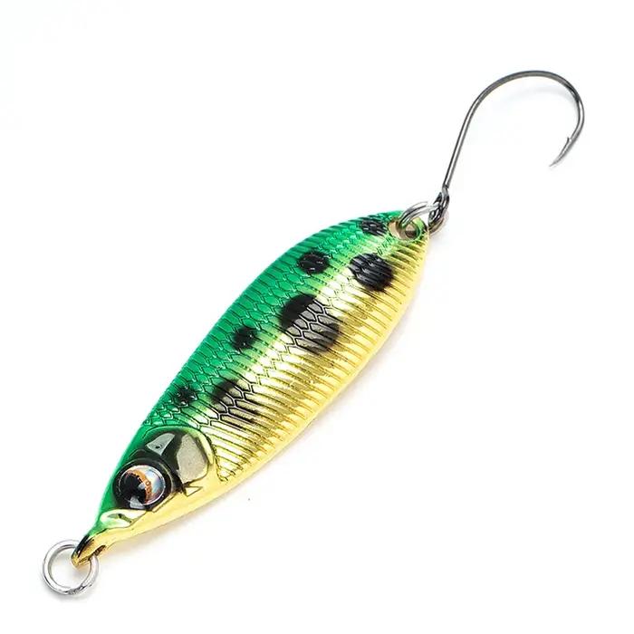 Lunker cuillère 2g 3.5g 5g pêche appât dur leurres ruisseau de rivière bar d'eau douce brochet truite