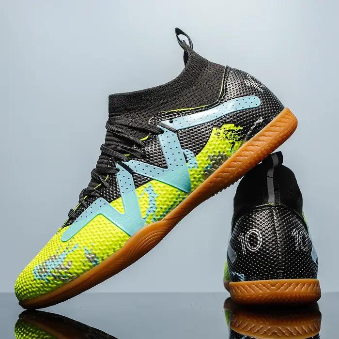 Chaussures de Football professionnelles à fond plat pour hommes, chaussures d'entraînement confortab