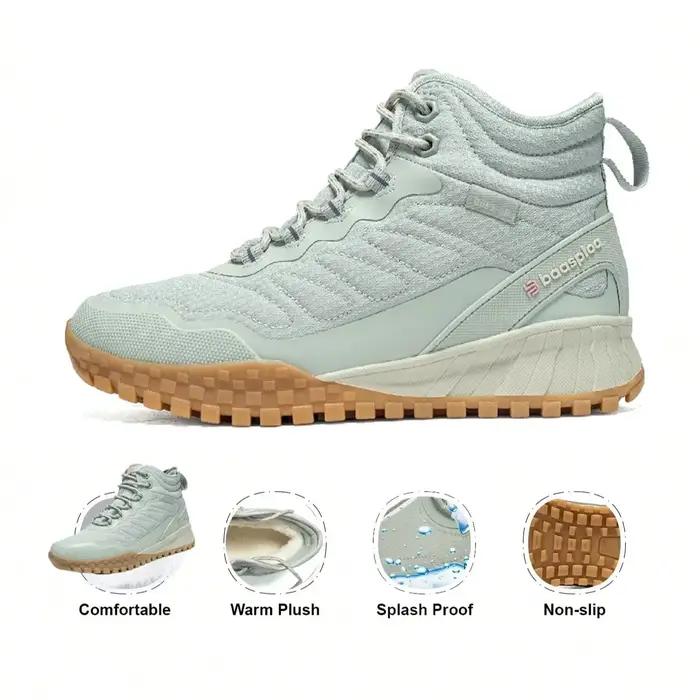 Baasploa-Baskets d'hiver en peluche pour femmes, bottes de neige chaudes, chaussures imperméables co