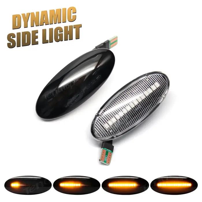 Clignotant ociamique LED pour Voiture, 2 Pièces, pour Nissan Juke F15 Micra K12 K13 Nissan Note E11