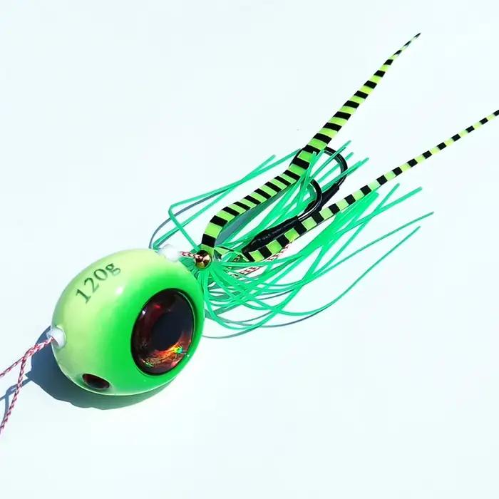 Tête de gabarit astronomique avec jupe, jigging Tenya, Curseur Snared, Dorade, Pesca Kabura, 40g, 60