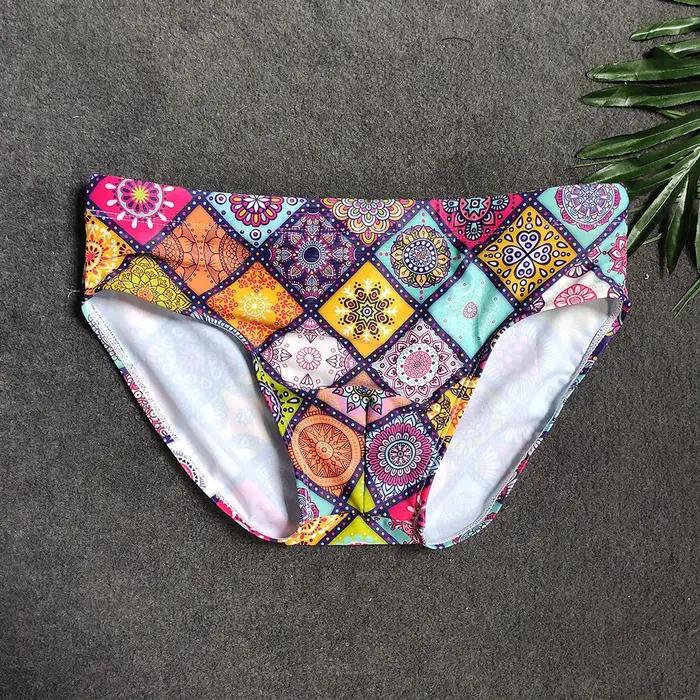 Maillot de bain imprimé pour hommes, slip sexy, culotte de natation, short de bikini, maillot de bai