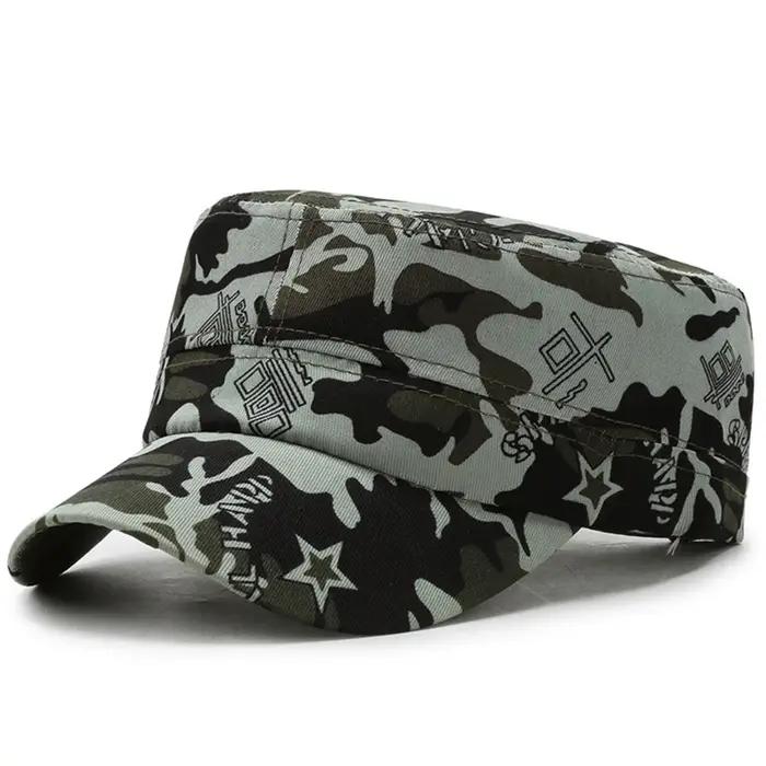 Casquette camouflage tactique pour chasse et pêche - Modèle spécial forces avec visière courbée