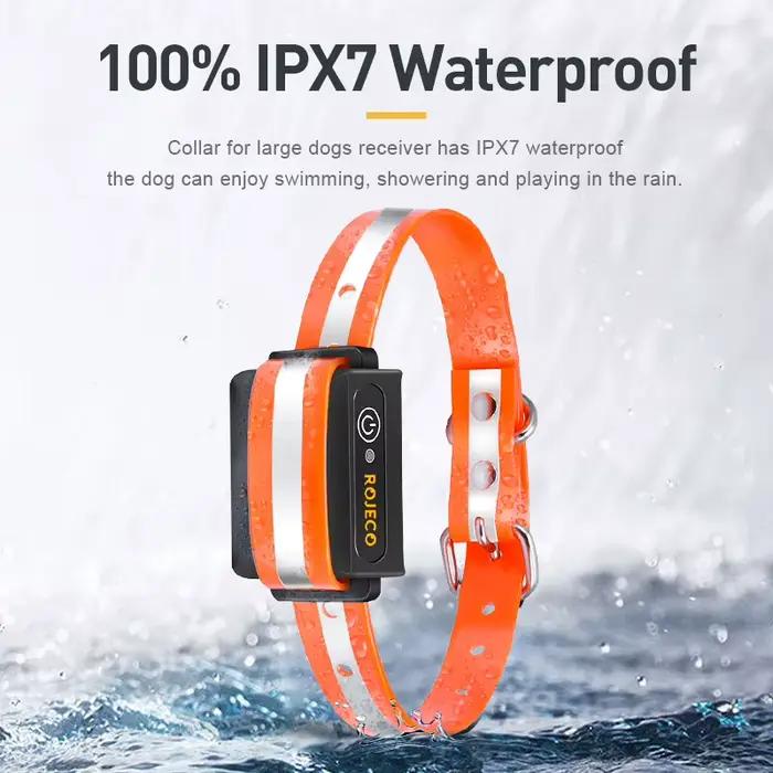ROJECO 1000m Electric Dog Training Collar Light Waterproof Rechargeable Pet Anti Bark Control