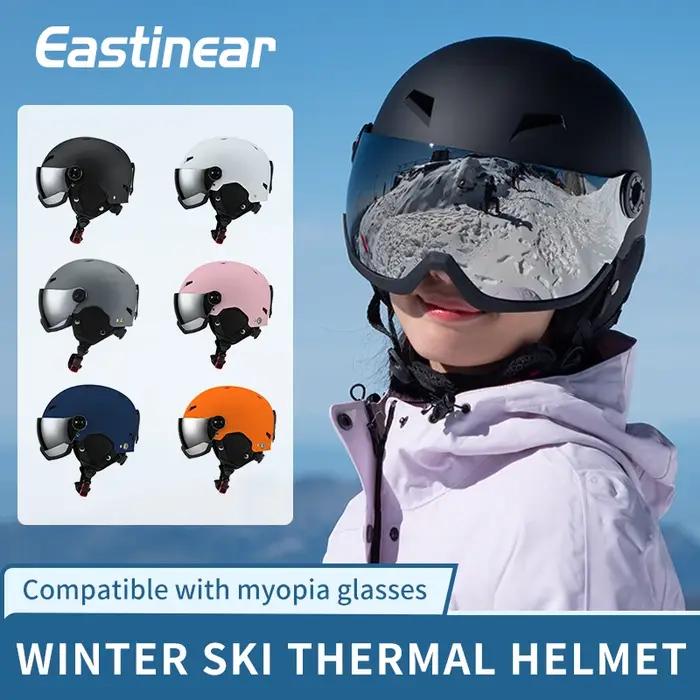 Eastinear's Nouvelles lunettes tout-en-un légères Casque de ski Équipement de ski et de snowboard en plein air pour hommes et femmes