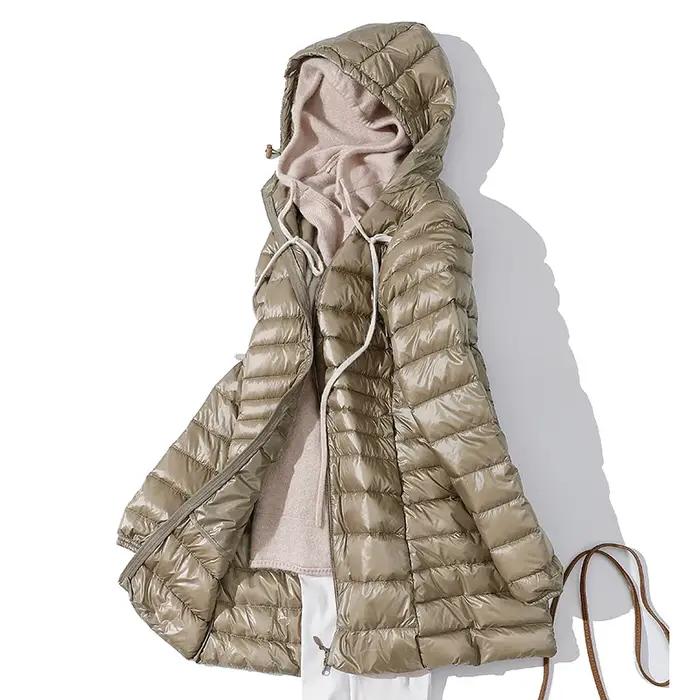 Veste bouffante ultralégère canard doudoune hiver chaude à capuche pour femmes, polyvalente, coupe-vent, décontractée, pour l'hiver, occasions spéciales