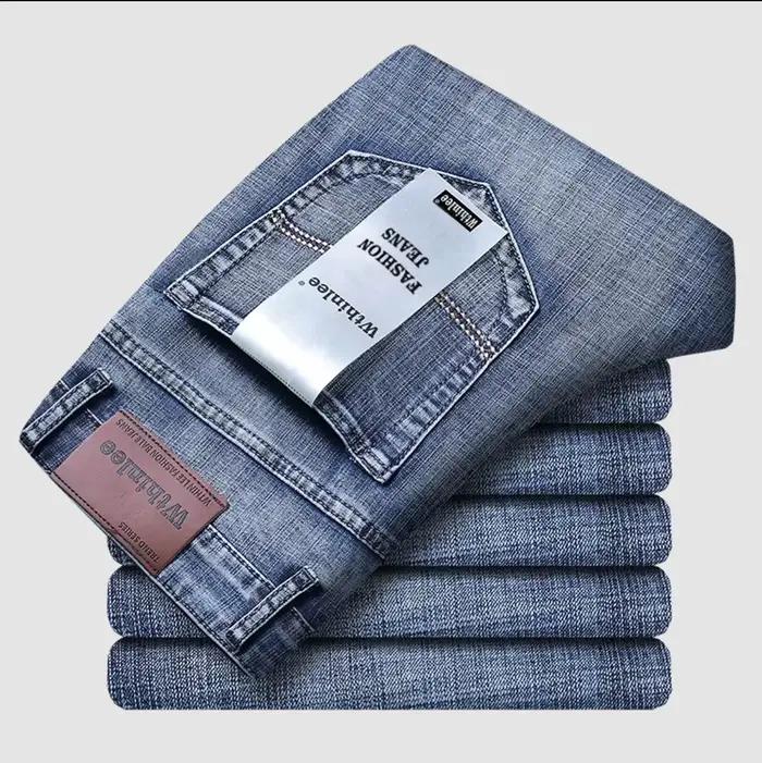 Nouveau Jean Homme 2026 – Coupe Droite Décontractée Extensible – Tendance Classique Bleu Noir – Pantalon de Travail en Denim – Vêtement Masculin