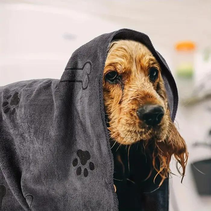 Serviette de séchage pour chien et chat