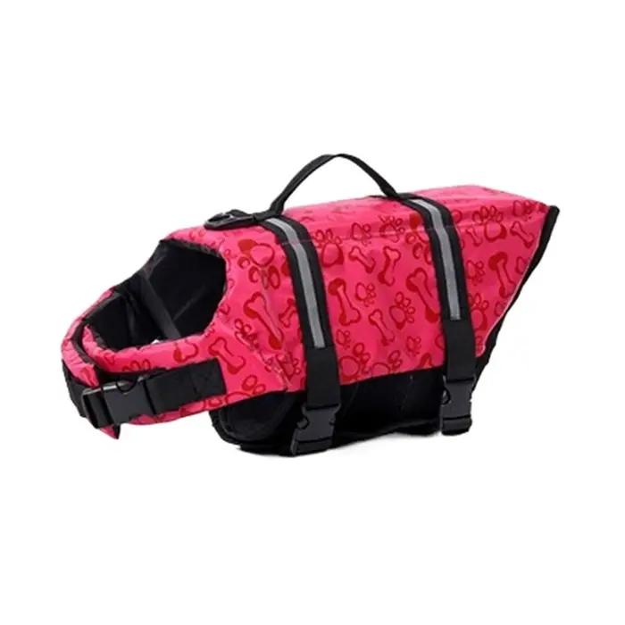 Gilet de sauvetage réfléchissant réglable pour grands chiens
