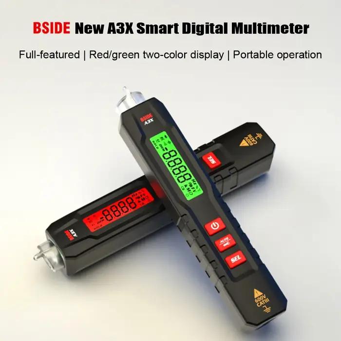 BSIDE multimètre numérique intelligent Type de stylo multitesteur True RMS voltmètre tension cc AC c
