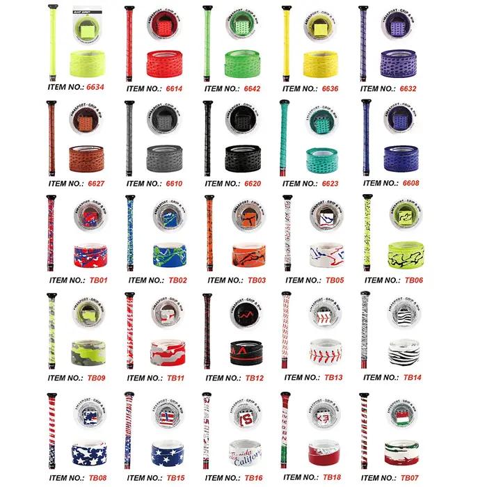 AMASPORT 5/10/20 pièces bandes de poignée de chauve-souris bandeau antidérapant de Baseball pour acc