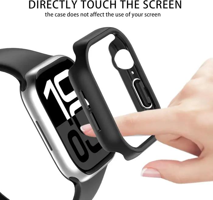 Coque protection Apple Watch 46mm 44mm 40mm - Protège-bumper PC pour iWatch Series 8 à 3