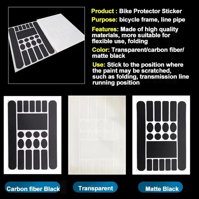 Autocollant de Protection de chaîne de vélo, autocollant de cadre de vélo de route de montagne, prot