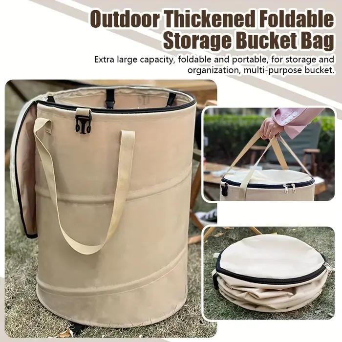 Poubelle de camping pliable multifonctionnelle