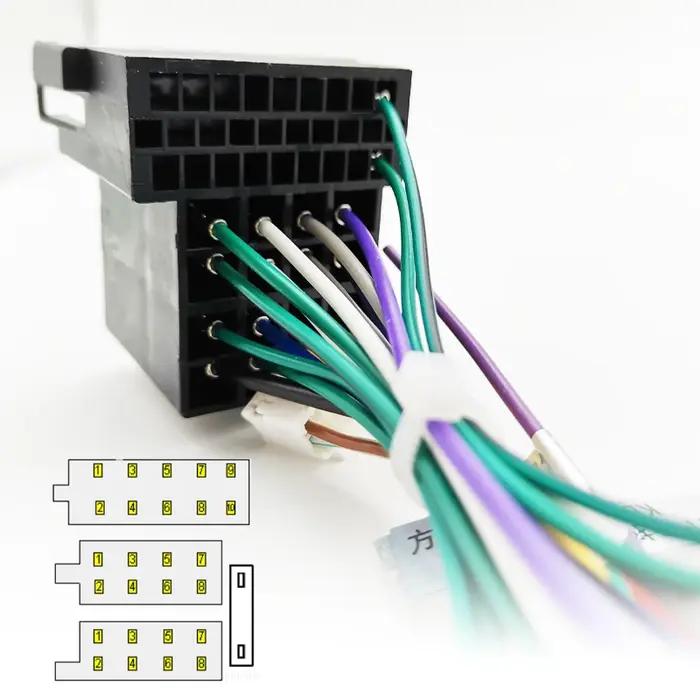 Adaptateur de faisceau de câbles avec décodeur CAN Bus, câble 16 broches vers ISO, pour Mercedes cla