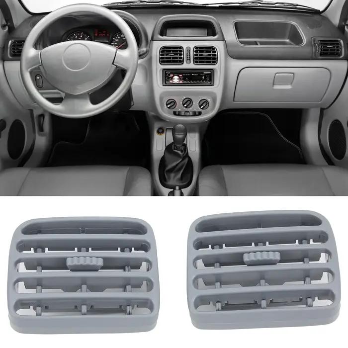 Grille de ventilation centrale gris, accessoire d'intérieur de voiture de remplacement pour Clio II/