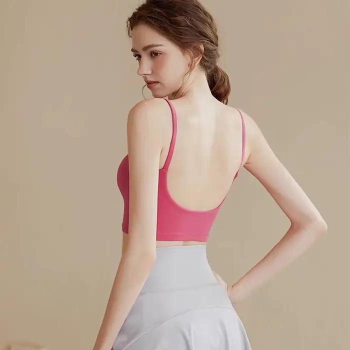 Soutien-gorge de sport respirant pour femmes, haut de fitness, soutien-gorge de sport push up, couss