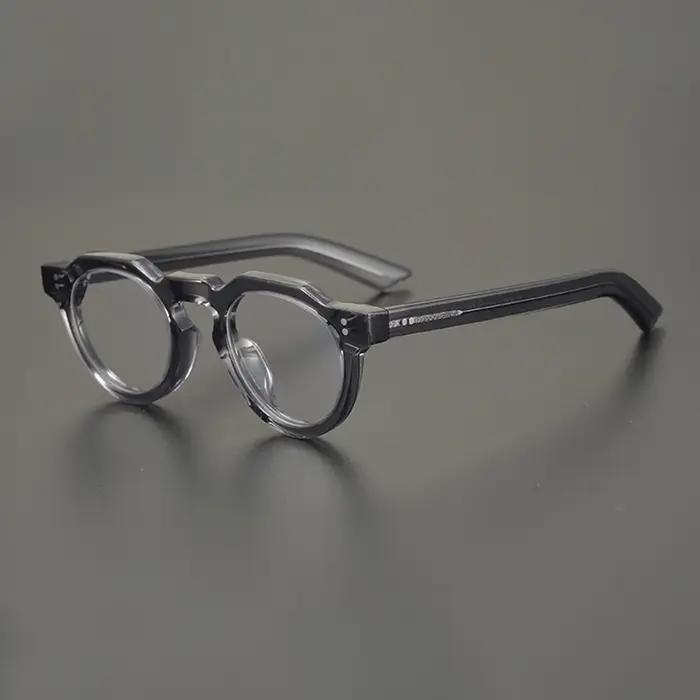 Lunettes rondes Vintage en acétate de haute qualité pour hommes et femmes