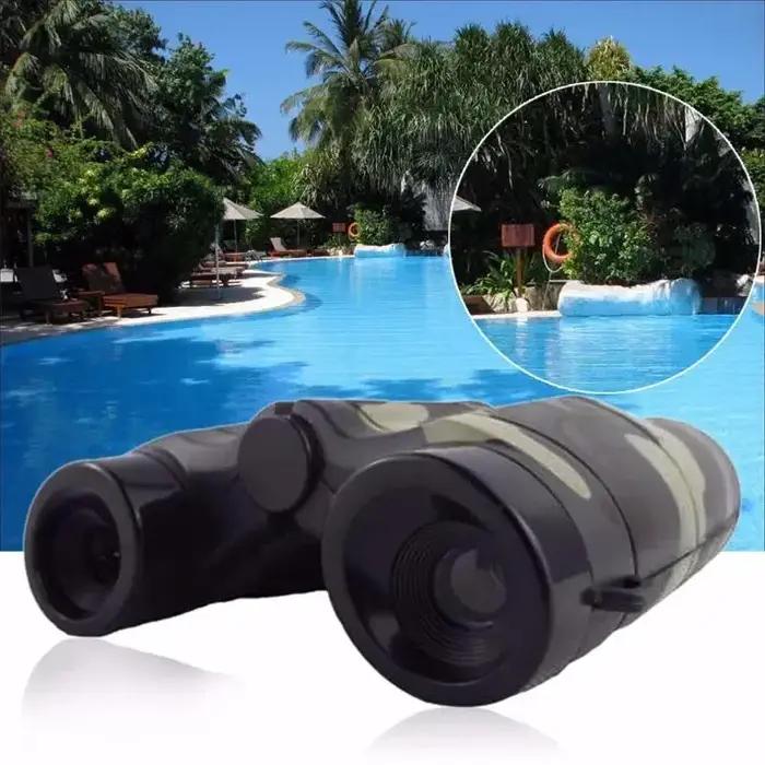 2 jumelles simulation camouflage jouets enfants portables pliables observation mini télescope