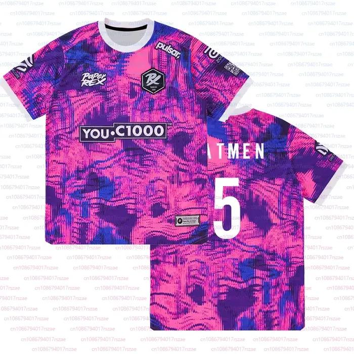 Paper Rex DinoGlitch Jersey 2025/2026 série uniforme VALORANT Esports Club PRX mode T-shirts mâle F0