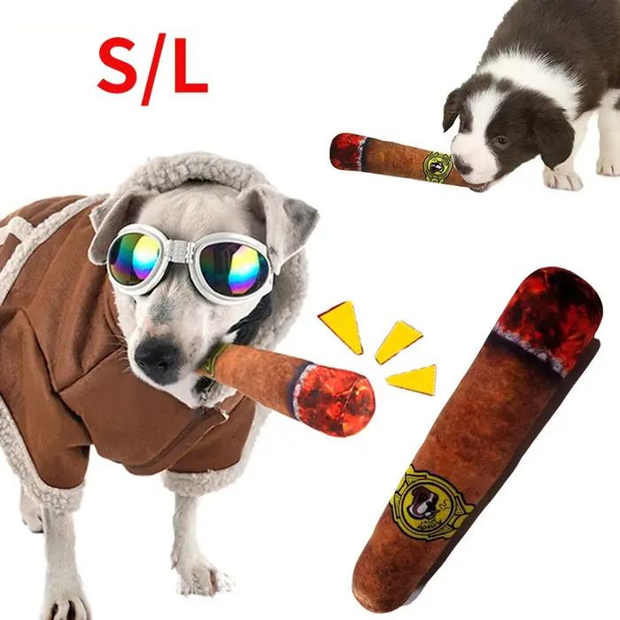 Jouet de morsure de chien, Simulation de cigare, son interactif drôle, jouet pour chiot, jouet à mâc
