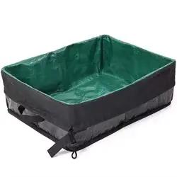 Bac à litière portable réutilisable pour animaux de compagnie, bac à litière Oxford, toilette pour c