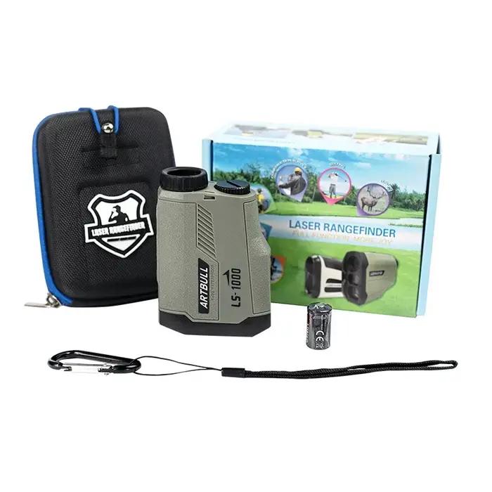 Télémètre de chasse et de golf 1000m, mesureur de distance laser avec fonction de pente et mesure de