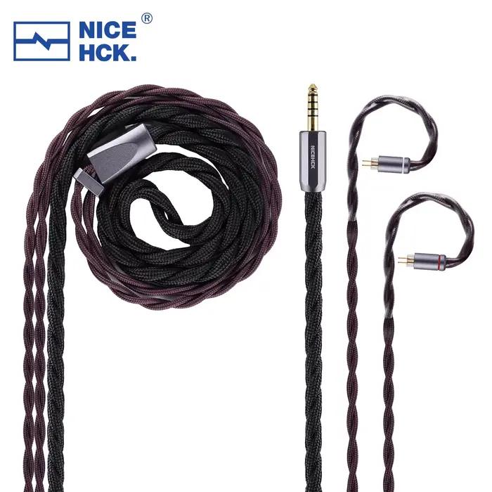 NICEHCK DragonScale 2 câble de mise à niveau pour écouteurs en alliage argent-palladium MMCX/2 broch