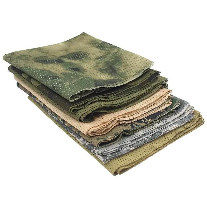 Écharpe respirante en maille de chasse multi-couleurs pour homme, serviette de camouflage tactique, filet de camouflage pour fusil, accessoire de chasse pour toutes les saisons