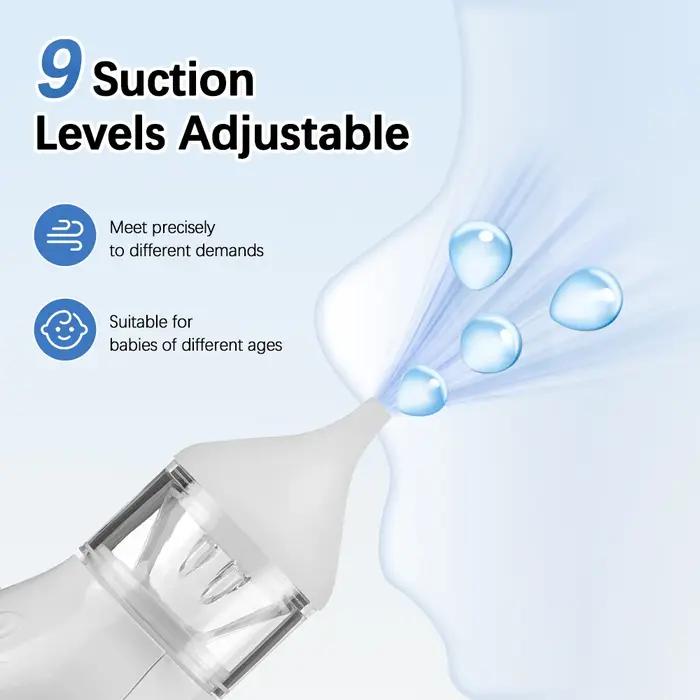 Aspirateur Nasal électrique pour bébé, ventouse de nez pour bébé et tout-petit, nettoyeur de nez Rec
