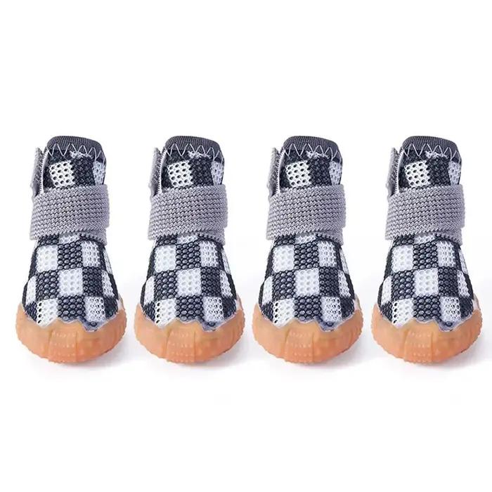 Chaussures pour animaux de compagnie chaussons pour chiots pour petits chiens chaussée chaude été respirant bottes