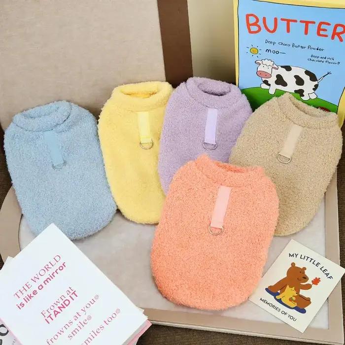 Pull d'hiver chaud en peluche pour chiens, vêtements pour chiens de petite et moyenne taille, manteau doux pour chiots, veste pour chats, olympiques Chihuahua Teddy, fournitures pour chiens