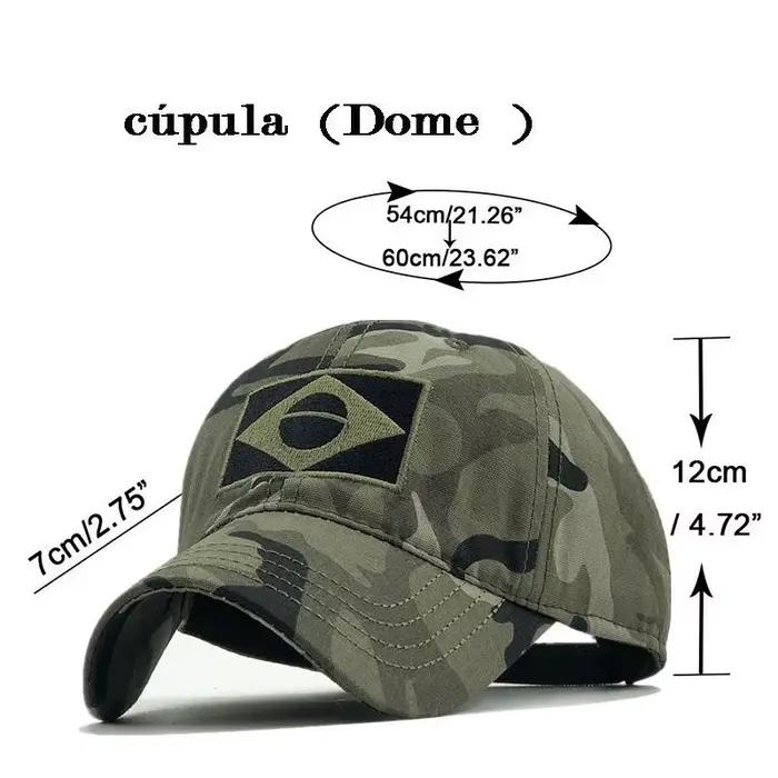 Casquette baseball drapeau brésilien homme - Style tactique camouflage chasse pêche sport
