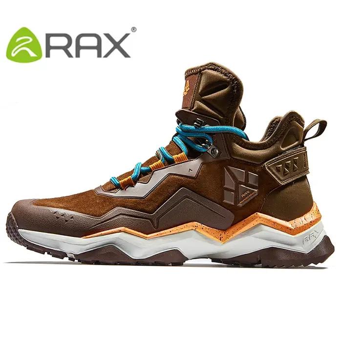 RAX hommes chaussures de randonnée mi-haut imperméable en plein air Sneaker