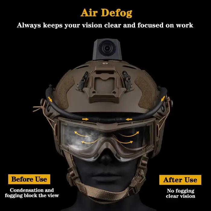 Kit de ventilateur antibuée pour lunettes antibuée