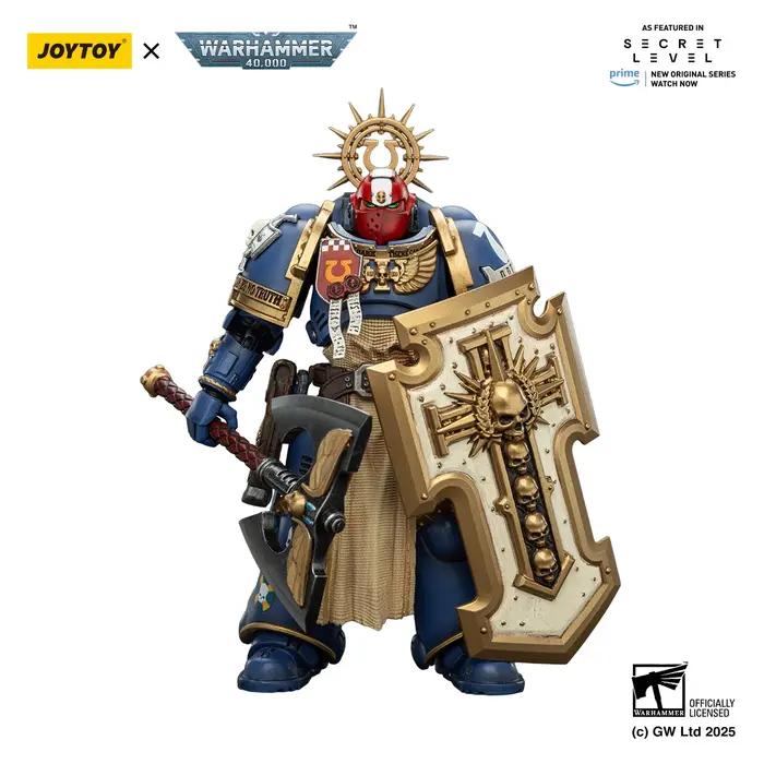 【MT】JOYTOY Warhammer 40K Ultramarines Metaurus avec Power Axe Stormshield et pistolet Plasma 1/18 modèle de figurine d'action