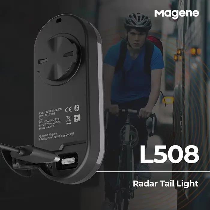 Magene Radar feu arrière de vélo L508 lampe de détection de frein arrière de vélo tige de selle char