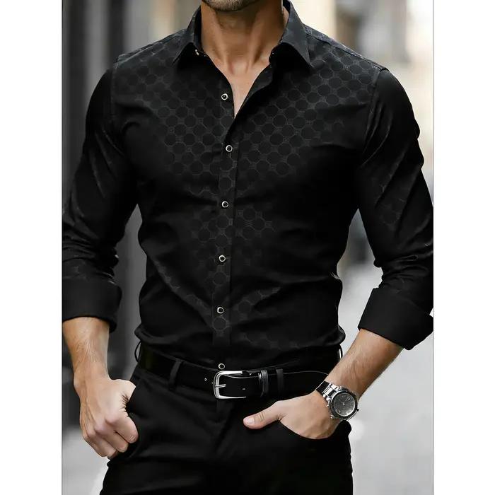 Chemise noire pour homme FGKKS
