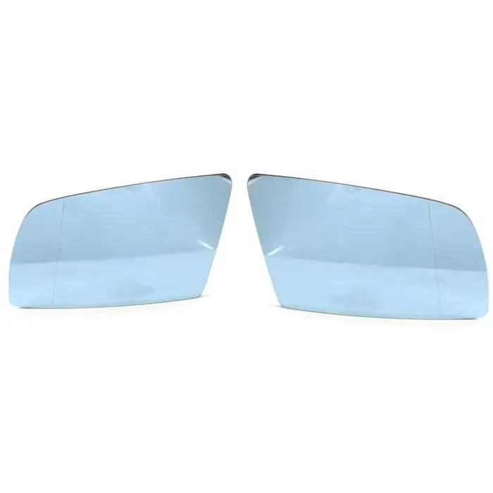 Pour BMW série 5 E60 E61 E63 E64 2003-2008 côté gauche et droit bleu miroir d'aile chauffant verre g