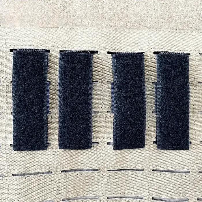 Adaptateur Molle 4PCS Hook&Loop - Panneau pour badges patches ID sur gilet sac à dos chasse