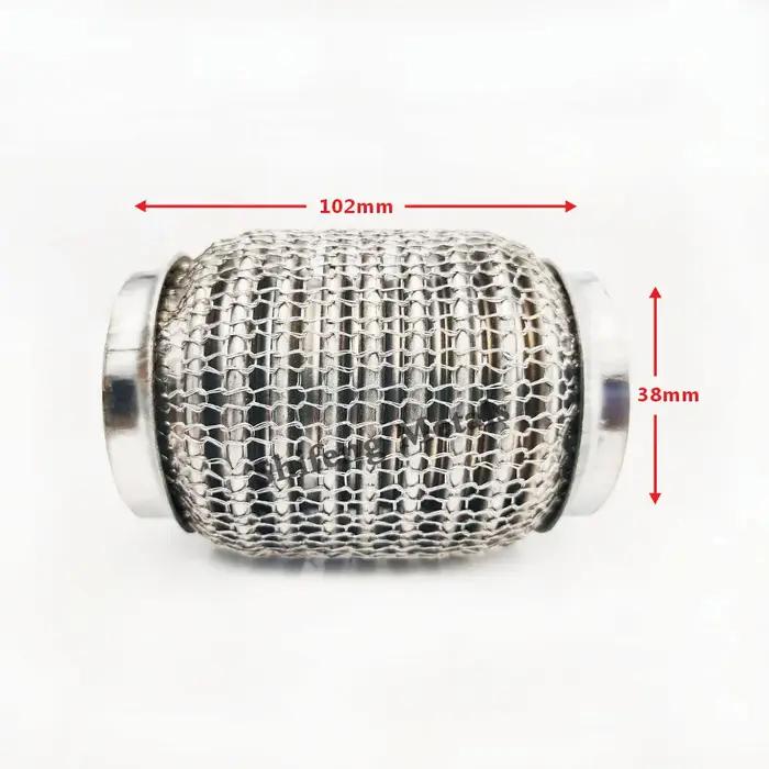 Longueur 102mm acier inoxydable 304 tuyau flexible Tube d'échappement soufflet coupleur flexible ave